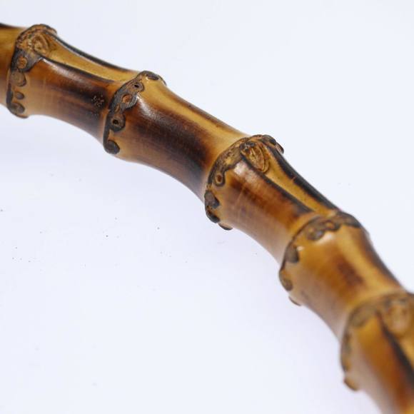 GUCCI Bamboo Hand Bag Leather 2way Black 001 1781 1577 0 Auth 78792 - Picture 8 of 16